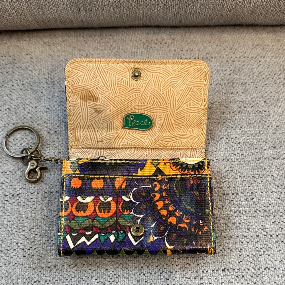 Sakroots Multicolor Patterned Wallet With Keychain - image 2
